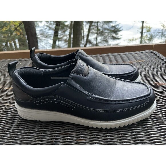 Crepuscolo SZ 7 M Men's Leather Moc Toe Loafers Slip On Shoes White Sole Preppy - Picture 7 of 7